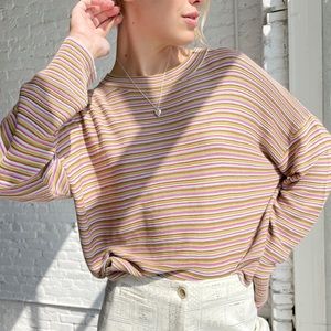 Lisa Says Gah Luca Sweater Camp Stripe